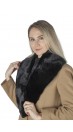 Black mink fur collar